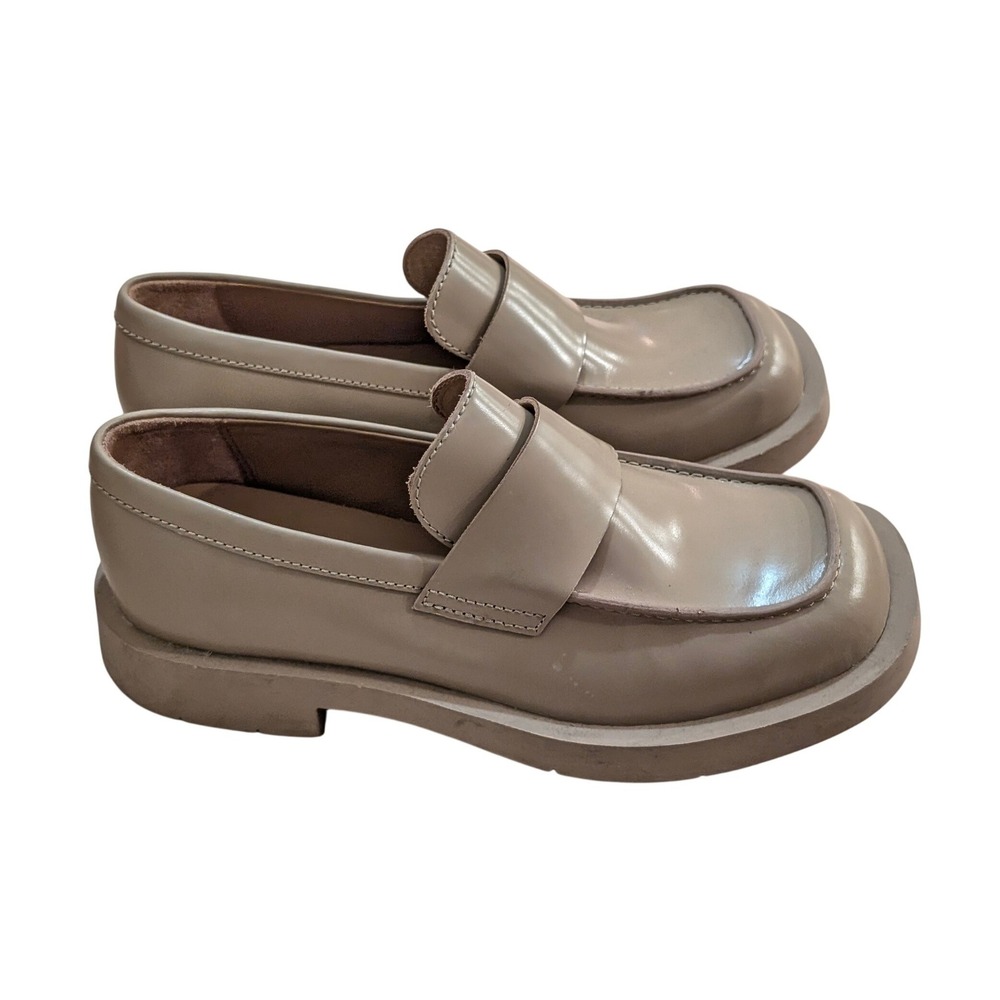 Camper Camperlab Mil Leather Square Toe Chunky Penny Loafers 1978 Loafer 37 - Picture 4 of 7